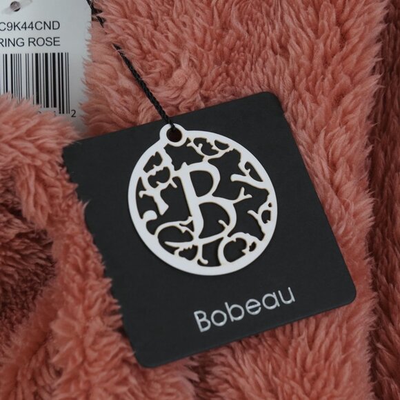 Bobeau Womens Cardigan Sweater Size S Pink Cozycore Weekend Snap Waterfall FLAW - Picture 5 of 14